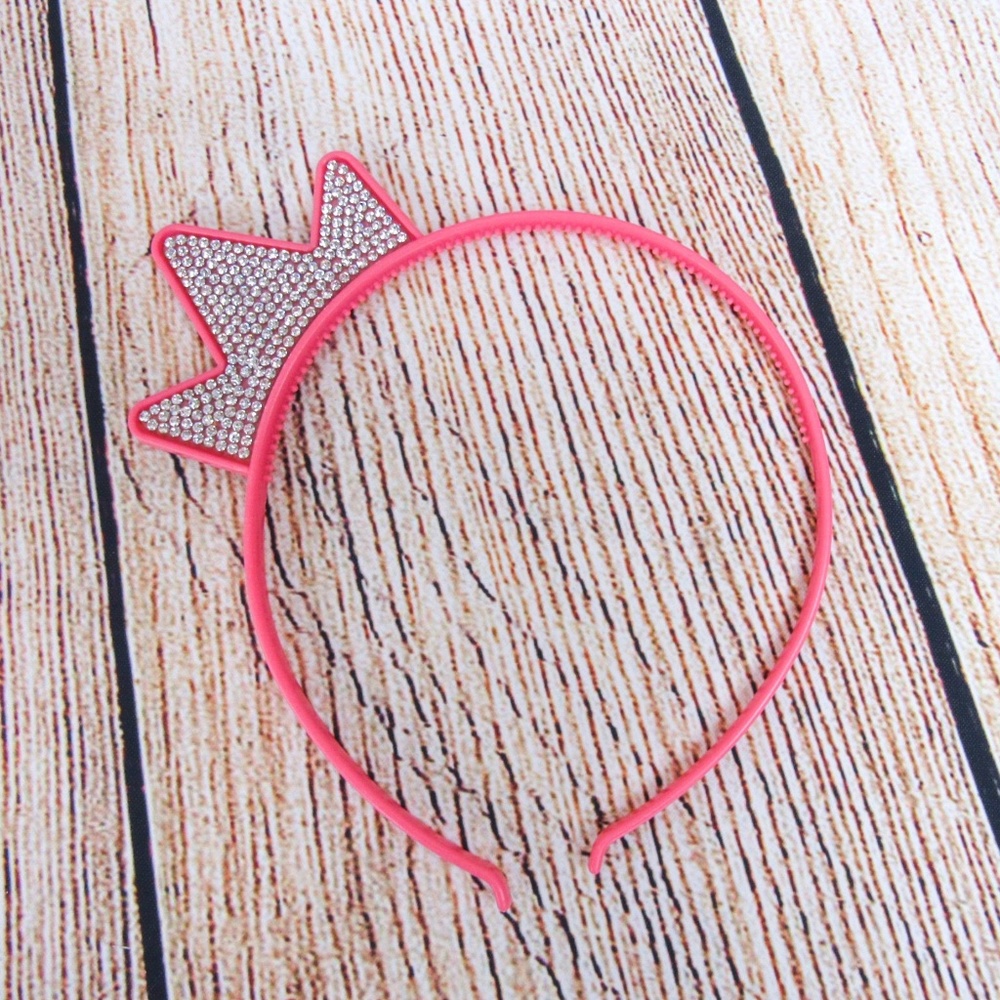 Crown girls Headband Pink